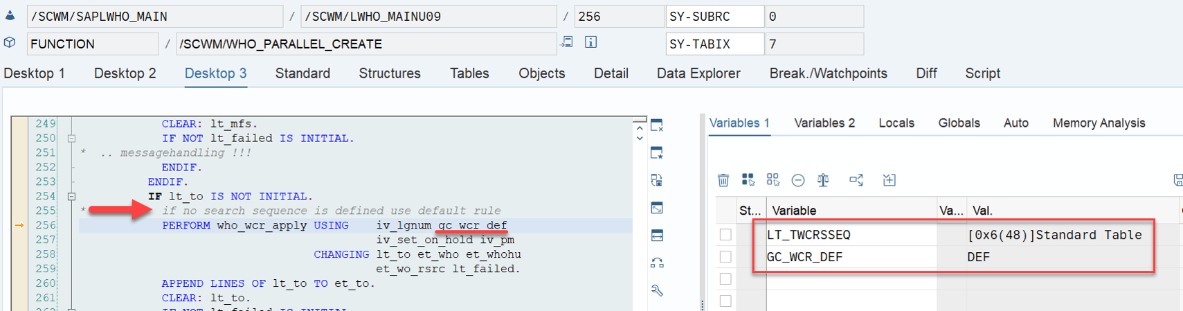 SAP EWM WOCR UNDE and DEF_06